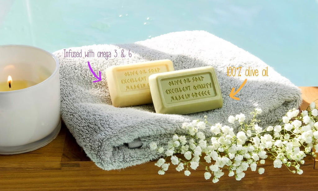 Calithea 3-Pack Natural Olive Oil Soap with Donkey Milk