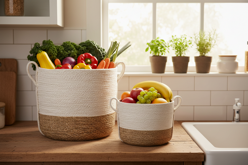 Savar Basket with Side Handle