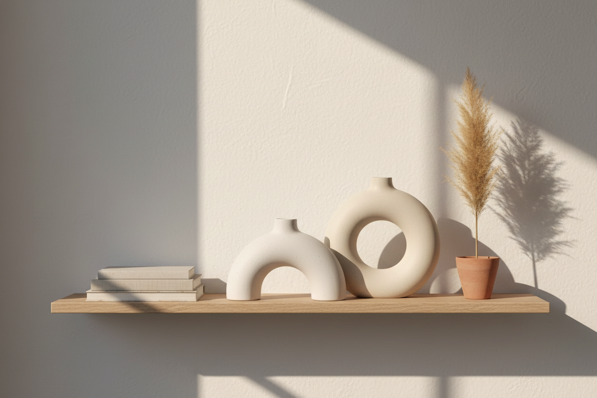 "Half Polo" Arch Ceramic Vase | Sculptural Off-White | Osmos Studio