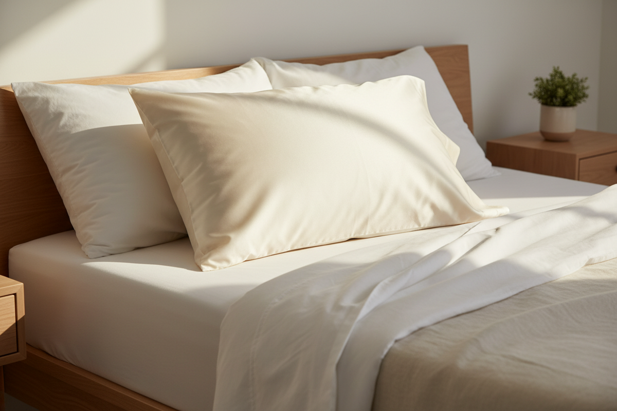 Silk Pillowcase | King | Lightest Ivory | 22 Momme Mulberry Silk | Silkki