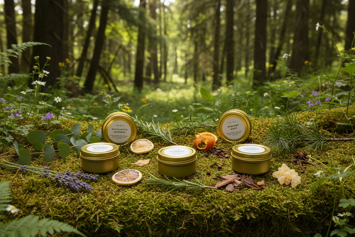 Slow North Favorites Collection | 6-Pack Soy Wax Mini Candles | 100% Essential Oil Scents