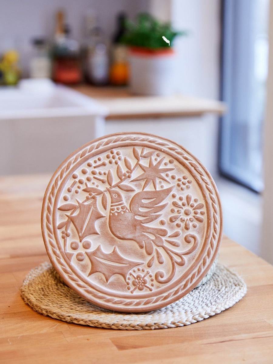 Terracotta Bread Warmer & Seagrass Basket | Dove & Olive Branch | KORISSA