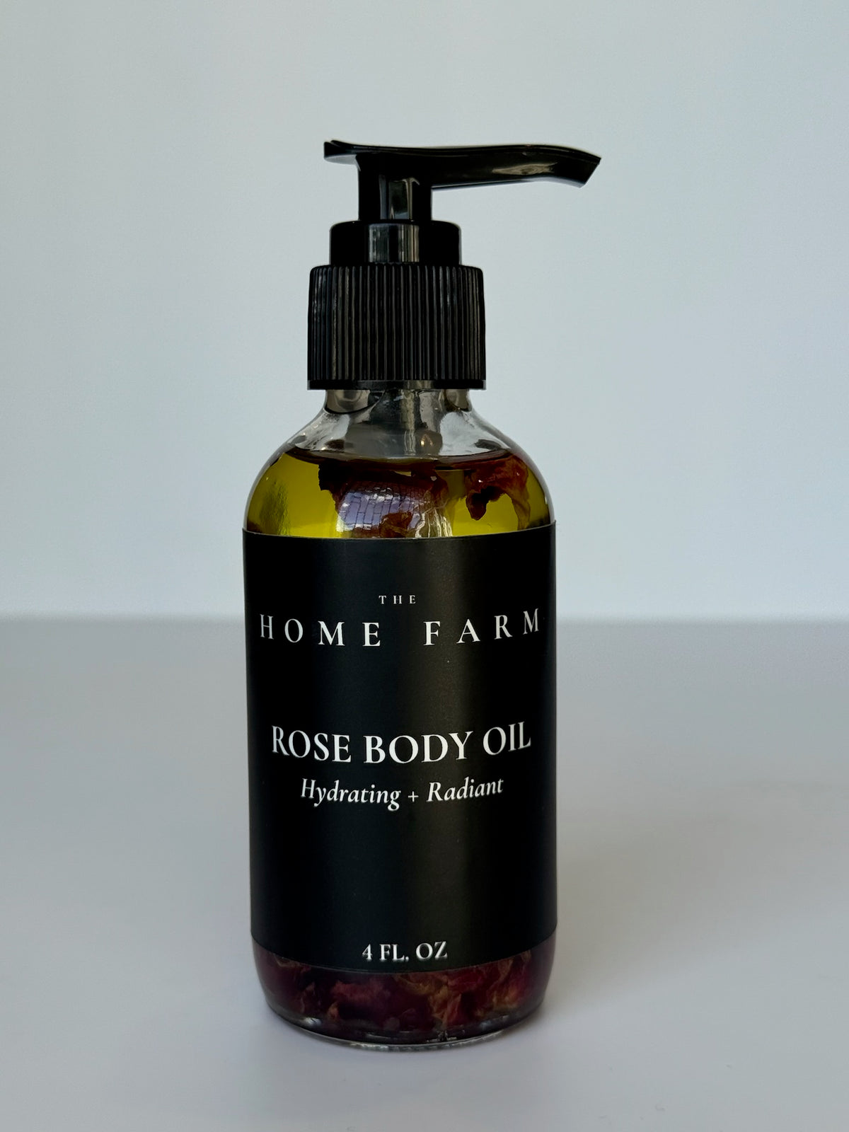 Rose Body Oil | Real Rose Petals | The Home Farm | 4 fl oz