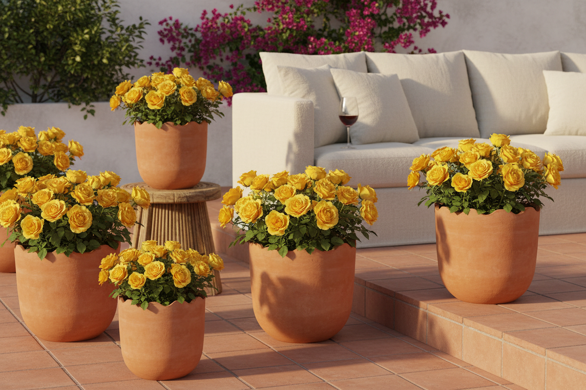Wavy Terracotta Planter | Scallop Rim | Handcrafted | Honduras | Meso Goods | Large