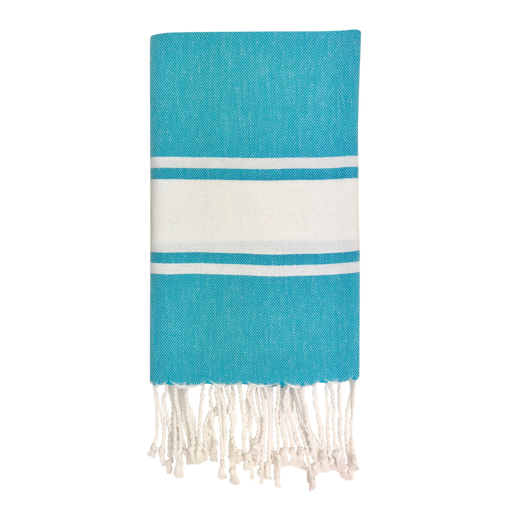 Essential Stripe Turkish Hand Towel | 43” × 22” | 100% Turkish Cotton | SLATE + SALT