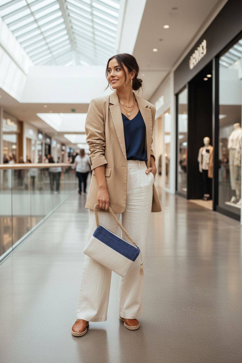 Block A Clutch - Blue